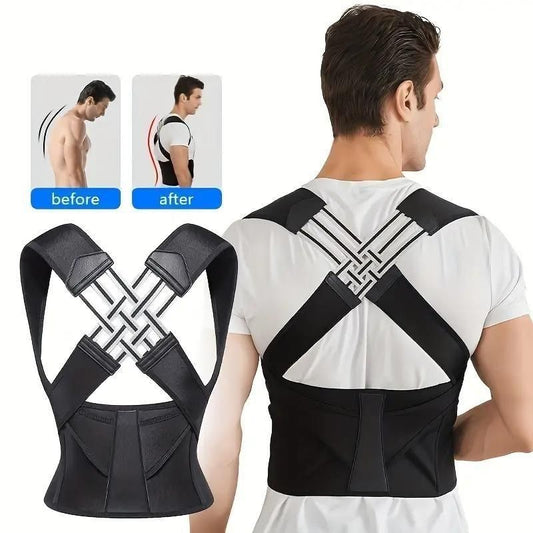 Adjustable Back Posture Corrector/ Slouching Relieve Pain Belt Women & Men. 40%OFF